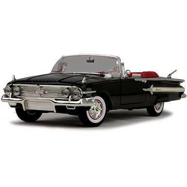 1960 Chevy Impala Convertible Black Diecast Model | Motormax