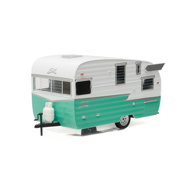Shasta Airflyte caravanes 1961 Rouge//Blanc Voiture Miniature 1:24 Greenlight