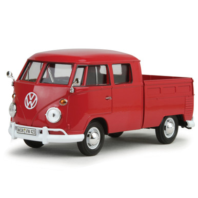 VW Type 2 Double Cab Pickup Diecast Model Truck | Motormax