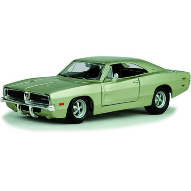 1969 Dodge Charger R/T Silver Diecast Model Car | Maisto