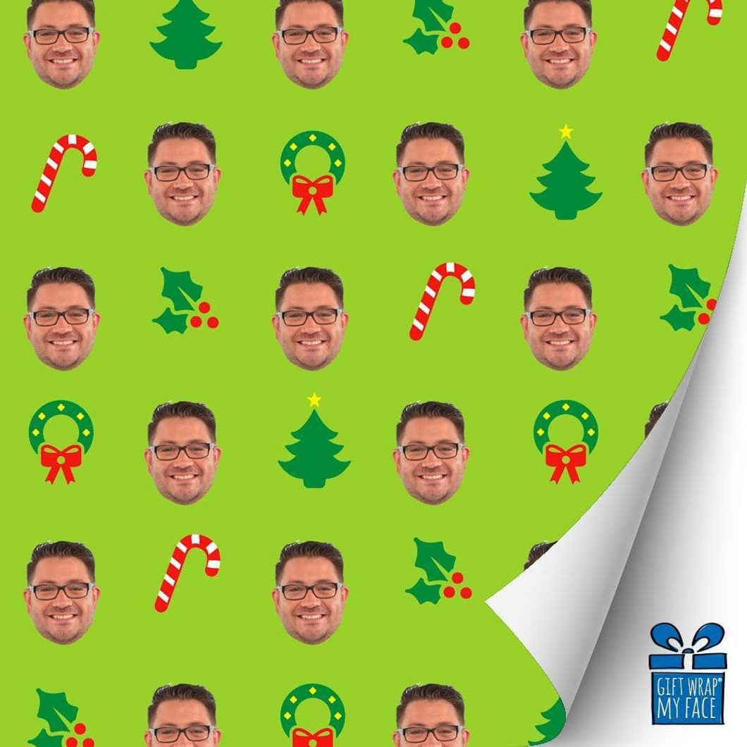 Candy Canes And Wreaths™ Gift Wrap Candy Canes And Wreaths™ Gift Wrap