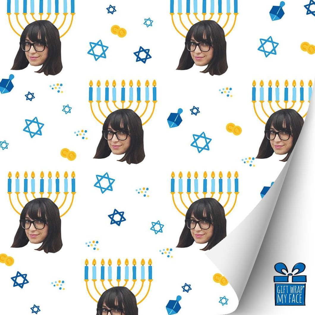 Menorah Head Gift Wrap