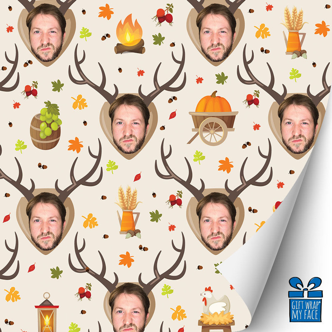 Head On The Wall Gift Wrap