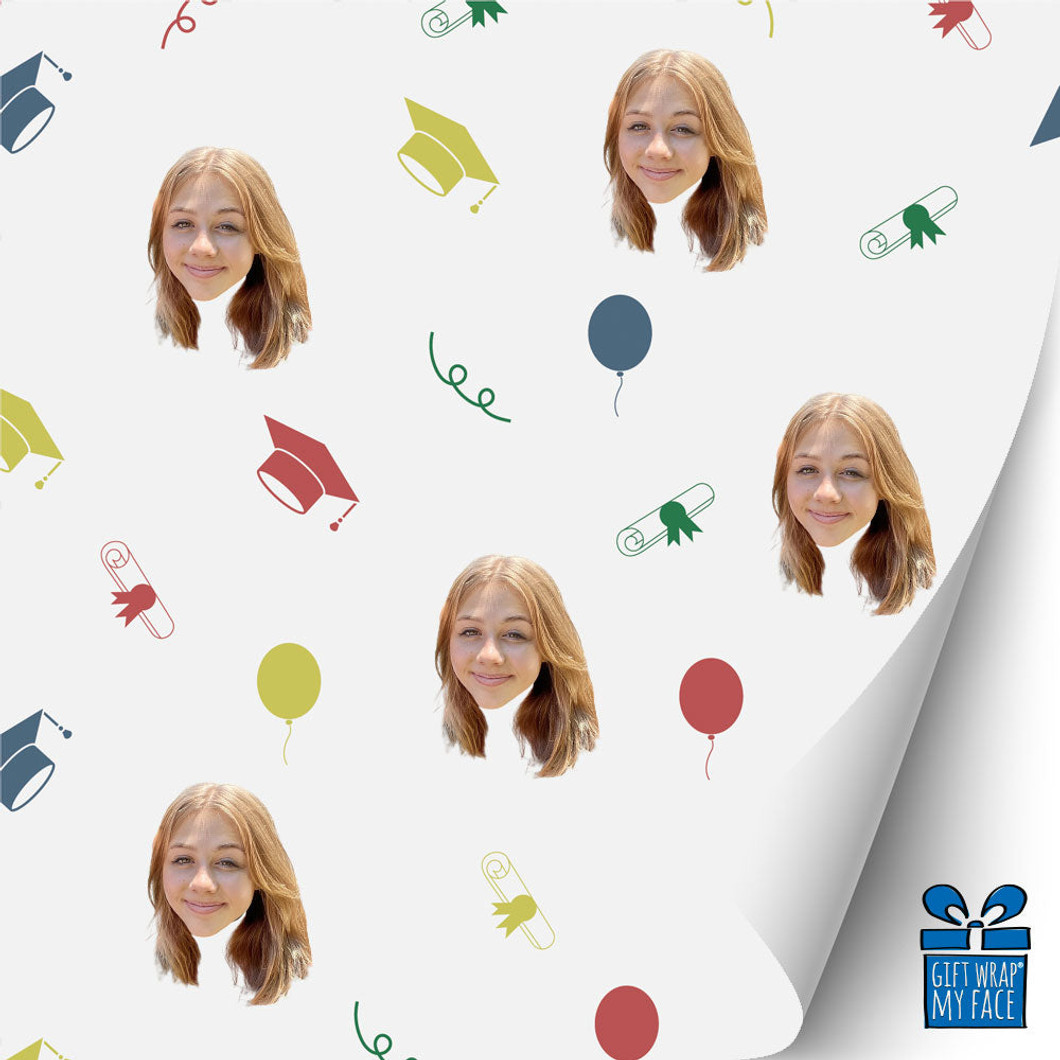 Graduation Balloons Gift Wrap