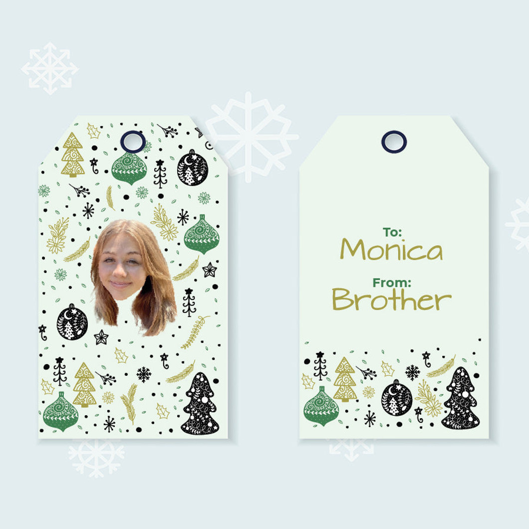 Peppermint Pine Gift Tags