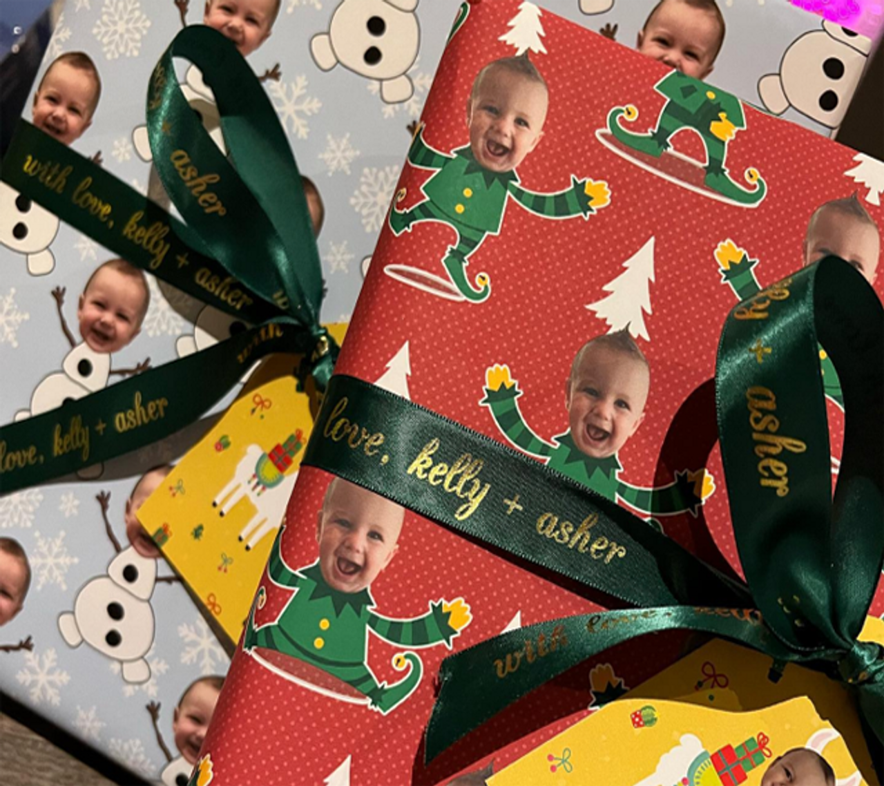 MyPupSocks Customize Wrapping Paper Christmas Candy Birthday Wrapping Paper  Men White Wrapping Paper Christmas Baby Girl Gift Wrapping Paper Birthday