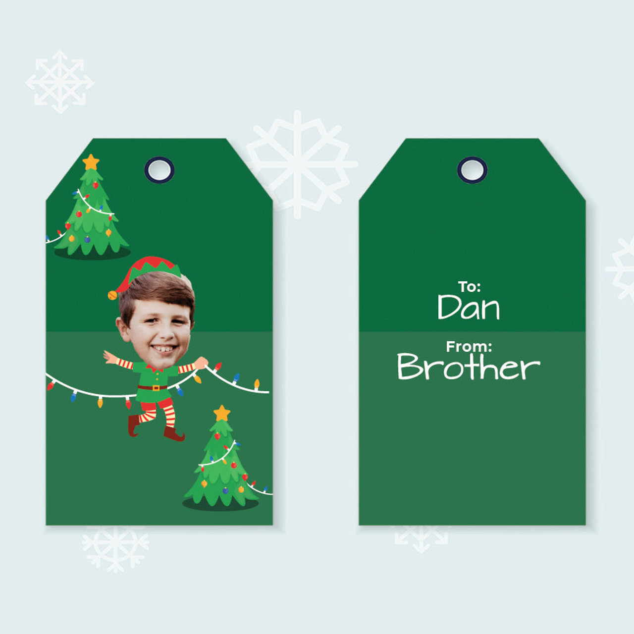 Elf Gift Tags Christmas Tags for Gift Wrapping 
