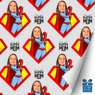 Super Mom Gift Wrap Super Mom Gift Wrap