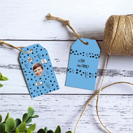 Blue Birthday Confetti Gift Tags Blue Birthday Confetti Gift Tags