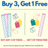 Yellow Birthday Confetti Gift Tags