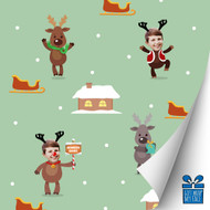 Reindeer Games Gift Wrap Reindeer Games Gift Wrap