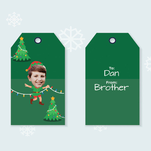 Christmas Tree Elf Gift Tags