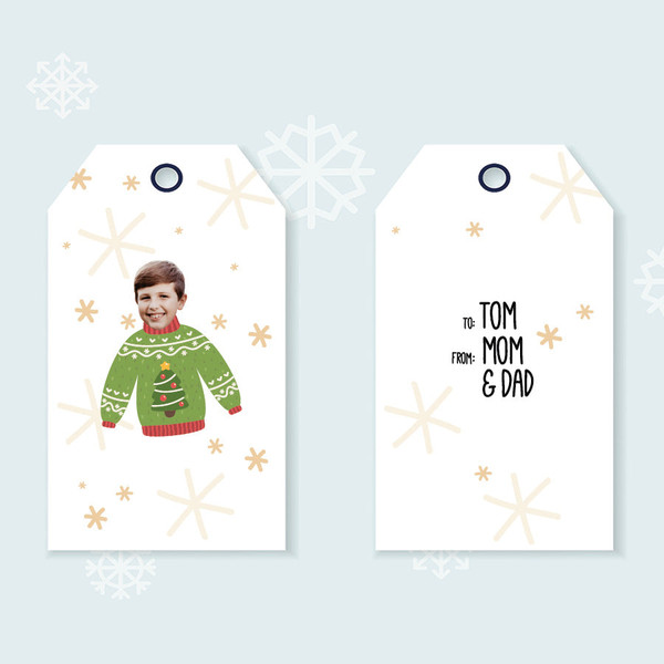 Christmas Sweater Gift Tags