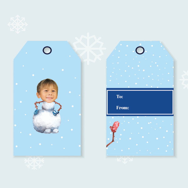 Frosty the Vogue Man Gift Tags