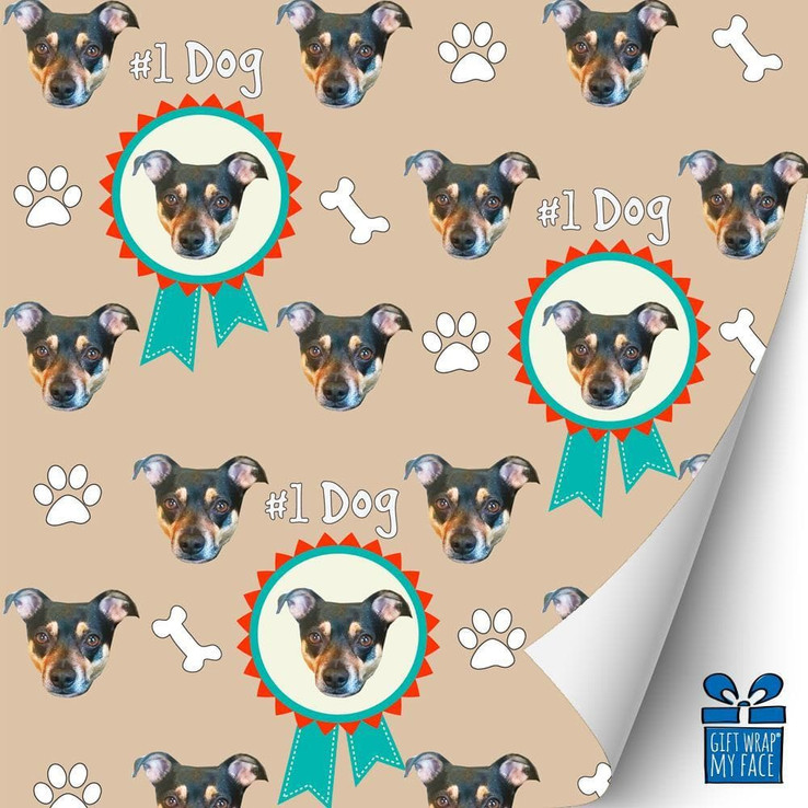Number 1 Dog Gift Wrap Number 1 Dog Gift Wrap