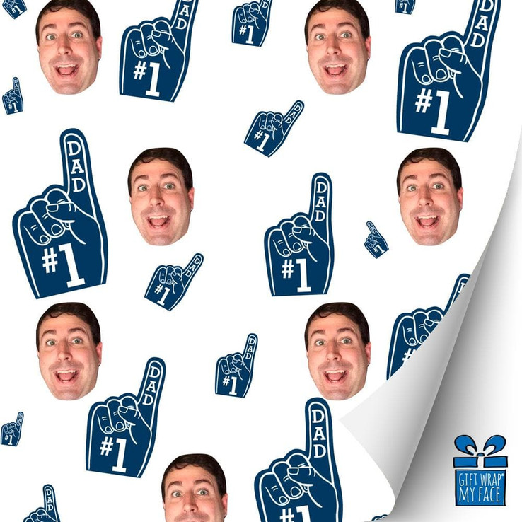 Number 1 Dad Gift Wrap