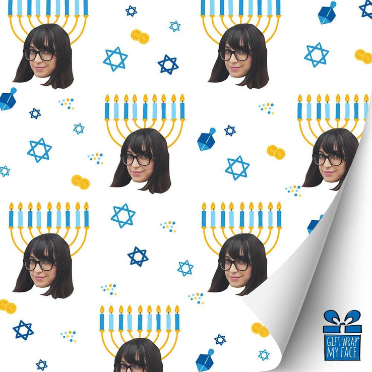 Menorah Head Gift Wrap