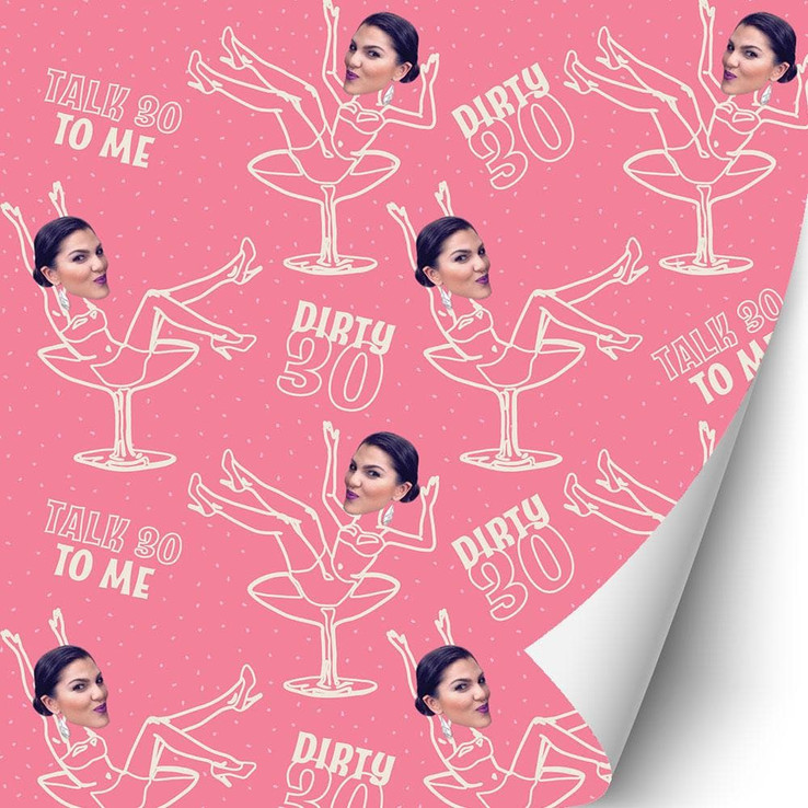 Dirty 30 Gift Wrap