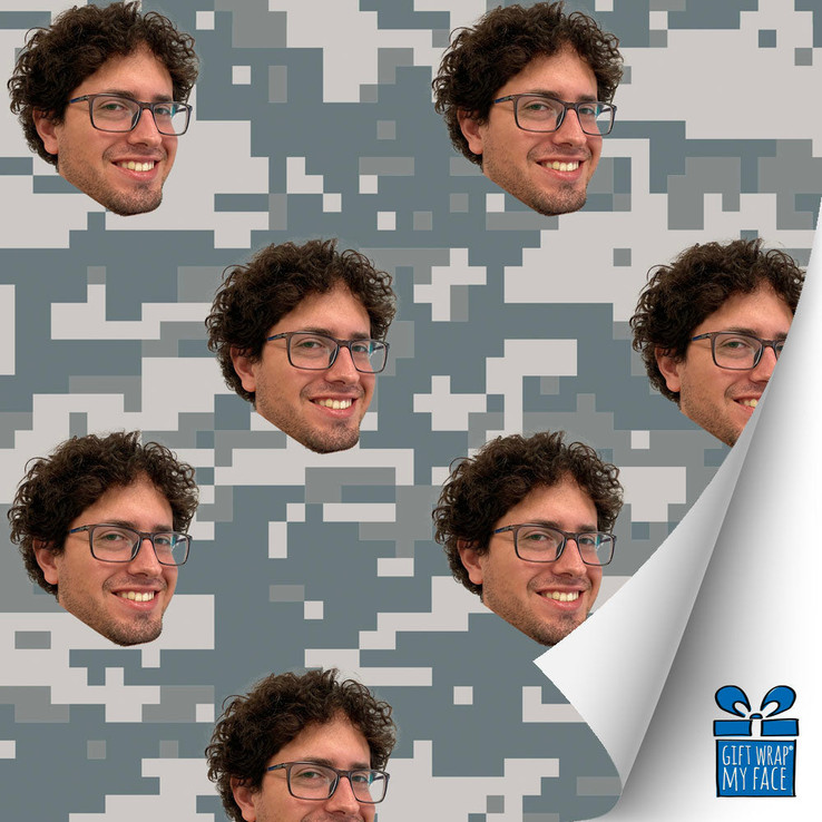 Digital Camo Gift Wrap