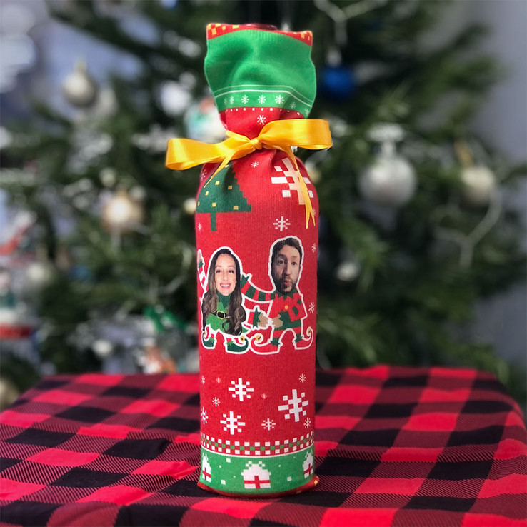 Elfie Selfie Duo Wine Socks