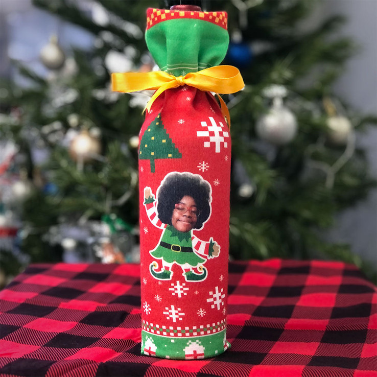 Little Miss Elfie Selfie Wine Socks