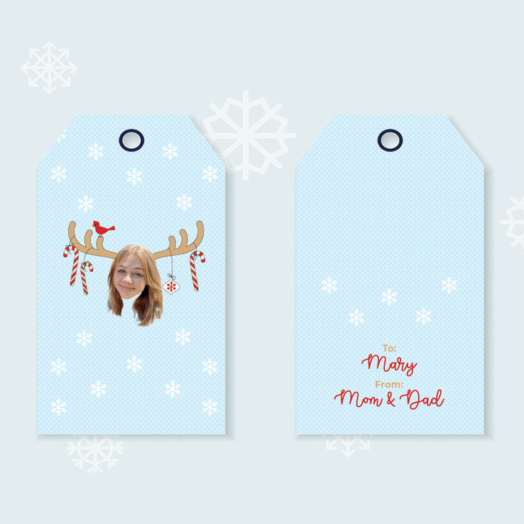 Reindeer Antlers Gift Tags