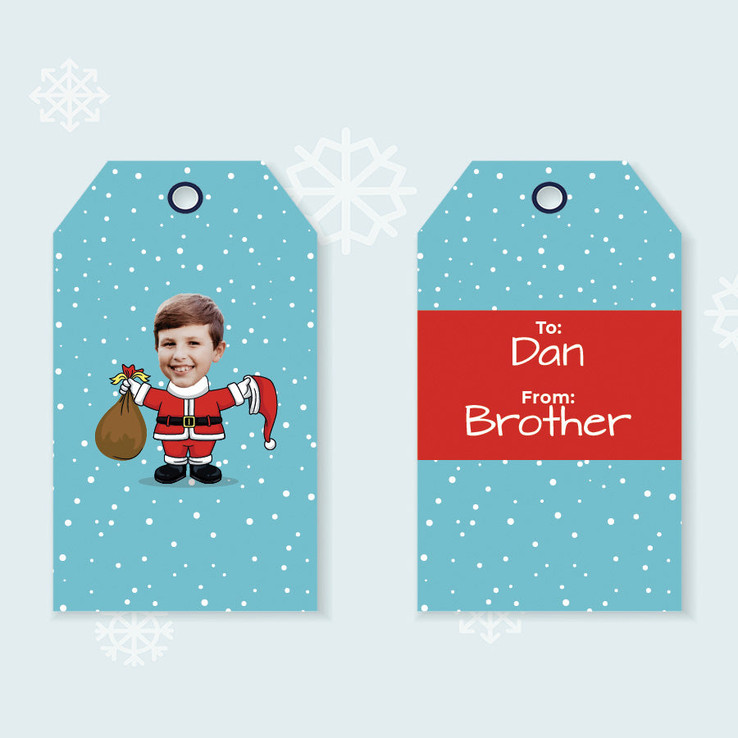 Santa Selfie Gift Tags