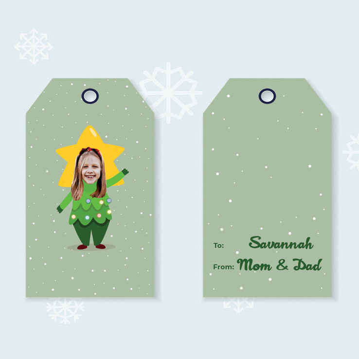 Christmas Tree Me Gift Tags