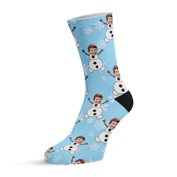 Snowman Face Socks Snowman Face Socks