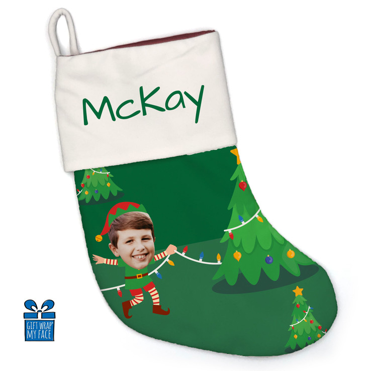 Christmas Tree and Elf Stocking