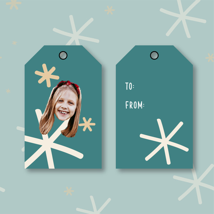 SNOW ON THE BEACH GIFT TAGS