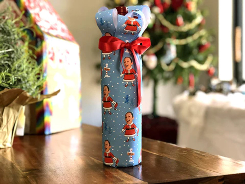 How to Customize and Wrap a Wine Bottle – 12 Crafts of Christmas