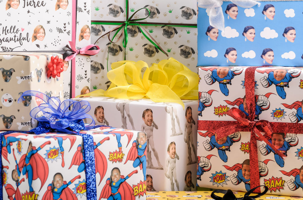  FnprtMo Christmas Wrapping Paper Clearance White Personalized  Gift Wrap Rolls Birthday Wrapping Paper Santa Claus And Penguin Christmas Wrapping  Paper Funny : Health & Household