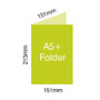 Size Guide A5 Presentation Folder With Glued Pocket