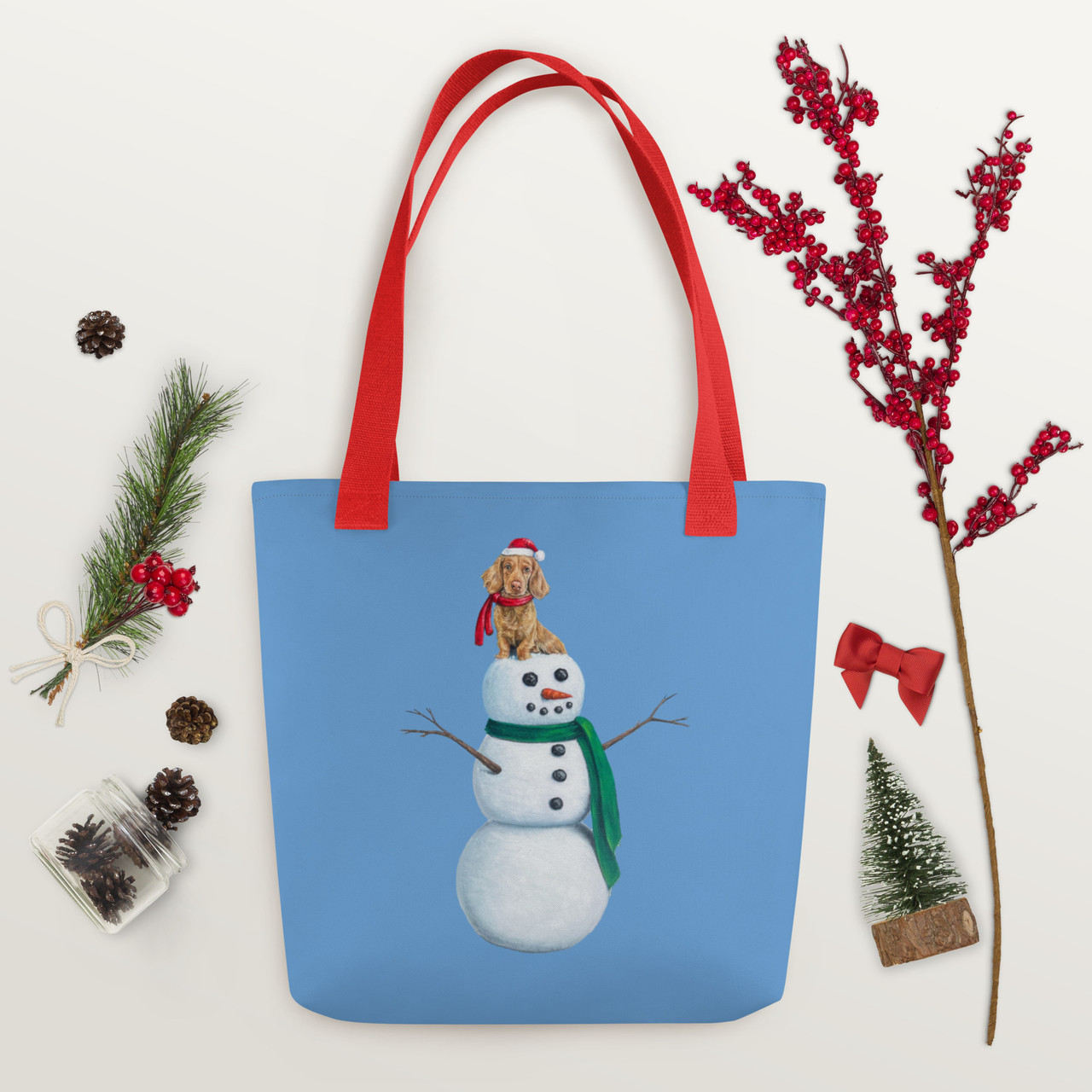 Macaboy & The Snowman Tote bag