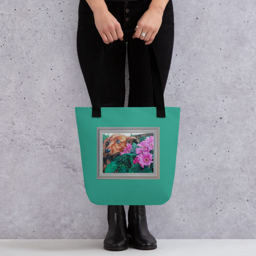 Framed Caught in the Garden Tote bag