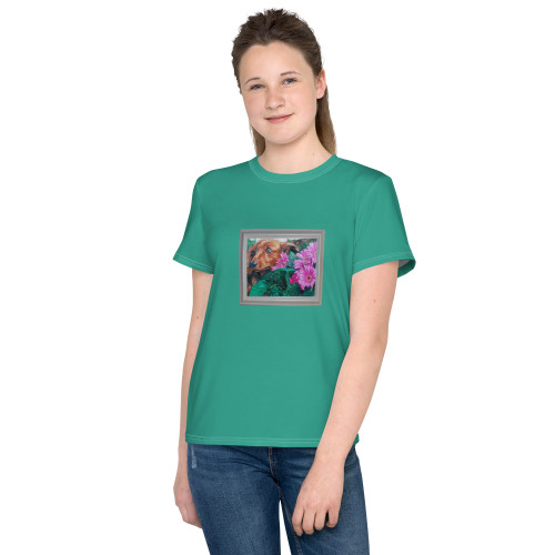 Framed Caught in the Garden Youth crew neck t-shirt