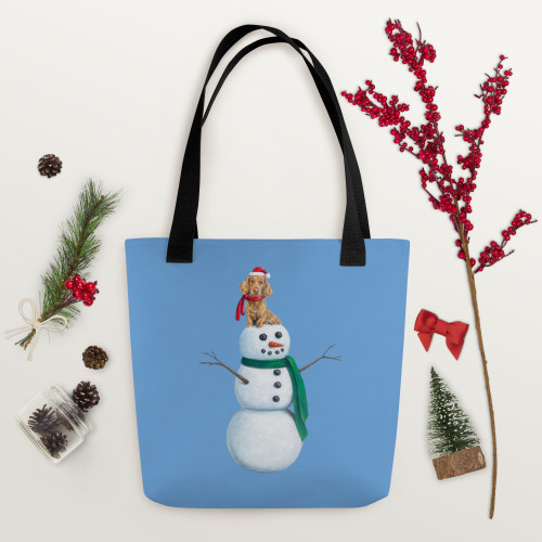 Macaboy & The Snowman Tote bag