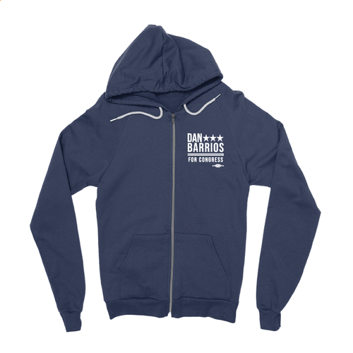 Dan Barrios (Navy Zipper Hoodie)