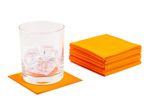 Persimmon Cotton 1/4 Fold Cocktail (140 GSM) - 8" x 8" (folded 4" x 4") - 30 units