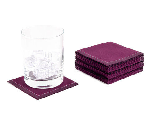 Pickled Beet 1/4 Fold Cocktail - 100% Organic Cotton - 8" x 8" (Folded 4" x 4") - 30 units