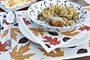 Fall Leaves Dinner - Linen - 12.6" x 12.6" - 12 Units Per Roll