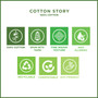 Persimmon Cotton 1/4 Fold Cocktail 100% Cotton - 8" x 8" (folded 4" x 4") - 30 units