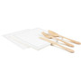 White Luncheon - Linen (180 GSM) - 8" x 8" - 250 units
