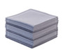 Grey 1/4 Fold Cocktail Premium - 100% Organic Cotton - 8" x 8" (Folded 4" x 4") - 30 units