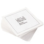 White Cotton Cocktail with Drinking Quotes 100 % Cotton - 4.5" x 4.5" - 50 Units