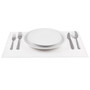 White Placemat - Linen (180 GSM) - 18.9" x 12.6" - 250 Units