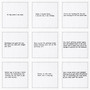 60th Birthday Quotes - White - 100% Organic Cotton - 4.5” x 4.5” - 50 Units