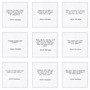 NEW EDITION! White Cotton Cocktail with Hemingway Quotes 100 % Cotton - 4.5" x 4.5" - 50 Units