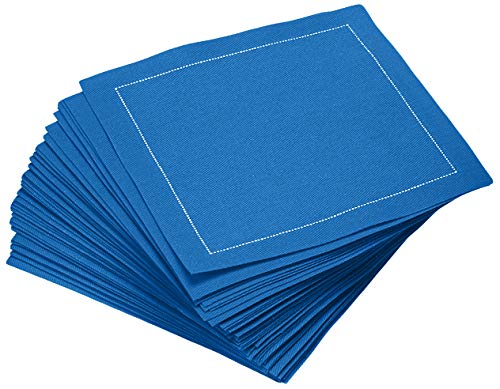 Royal Blue Cocktail - 100% Organic Cotton (200 GSM) - 4.5" x 4.5" - 1200 Units